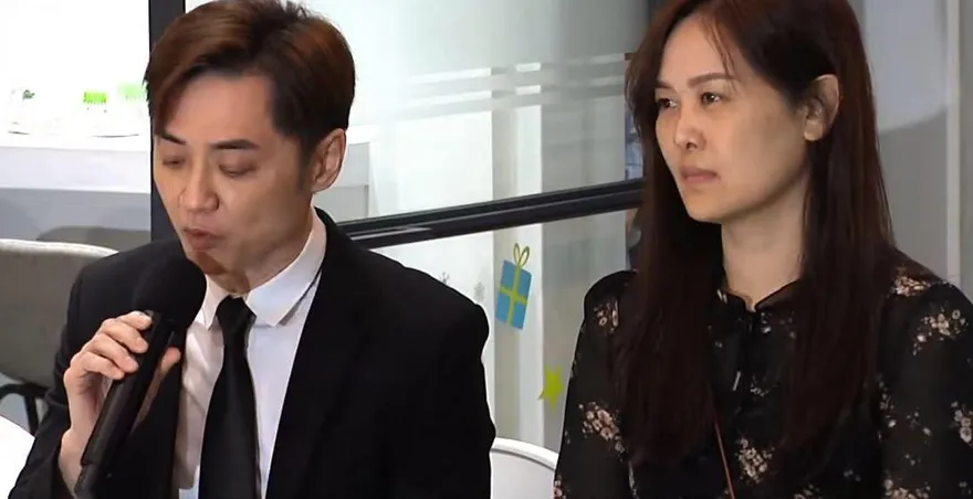 宋逸民夫妻哭臉道歉…抿嘴落淚挨轟「演得生硬」！網友抓包「藝起發光」偷按讚