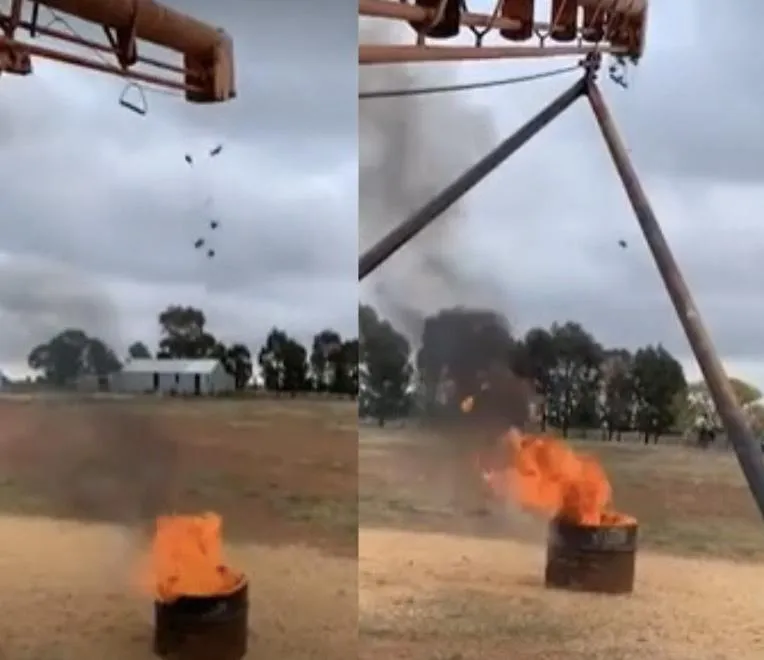 動物淪柴燒！農夫製「死刑神器」救農物…成團老鼠排隊「高空彈跳」入火坑活燒