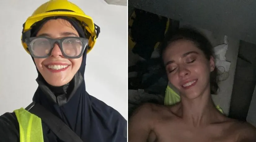 影/俄正妹攀登世界第二高樓　自曝中途太熱裸身趴地降溫