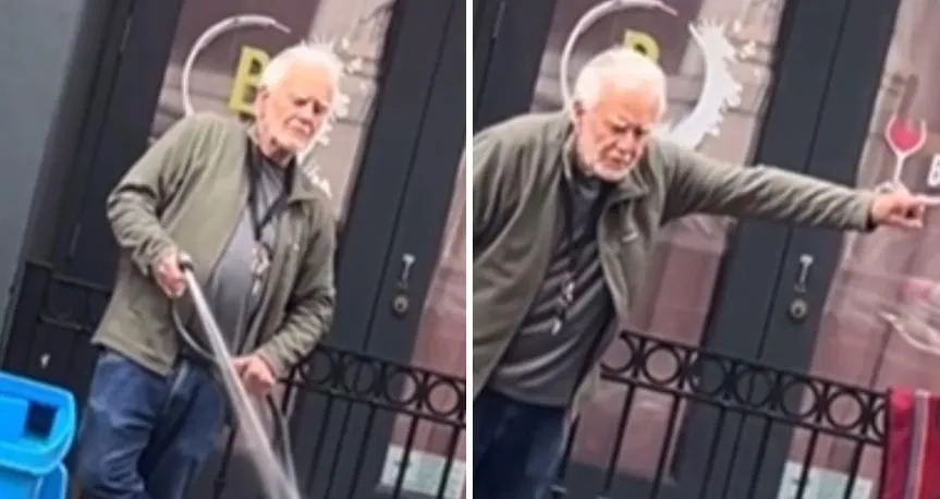 影/舊金山畫廊老闆拿水柱狂沖路旁女街友　遭網友痛批「像在對植物澆水」