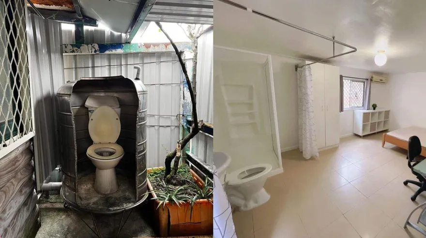 水塔暗藏馬桶！租客剖開嚇到倒彈　奇葩格局曝光