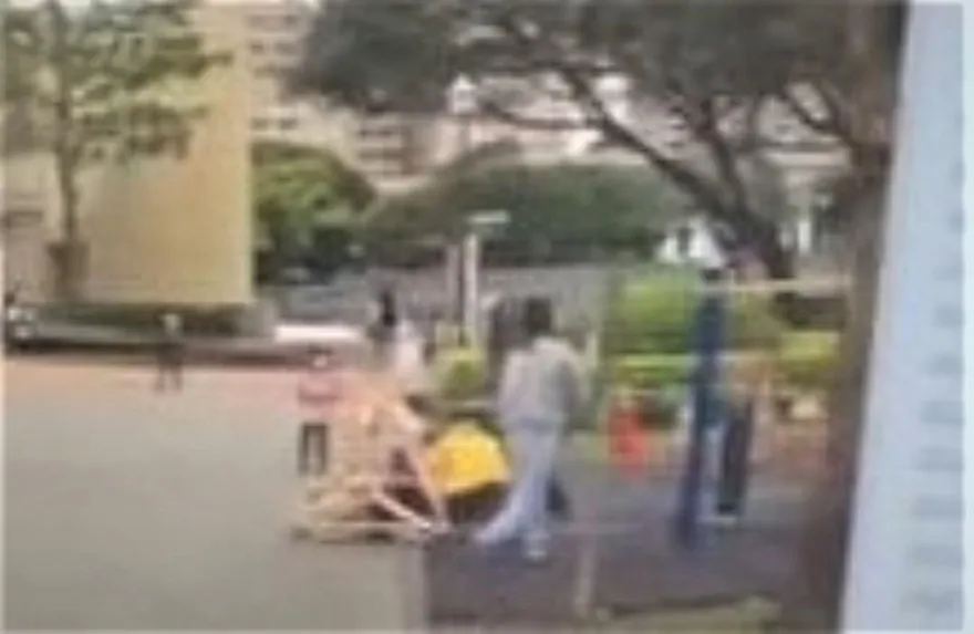 影/新北公園運動器材斷裂砸傷人！婦人頭破、腿骨折…公所「會負起責任」