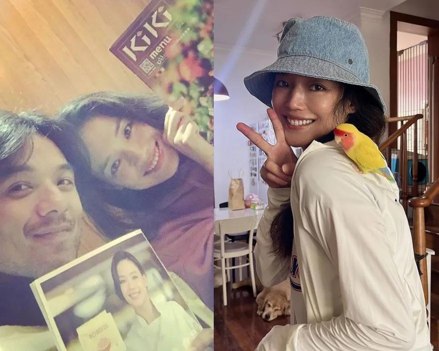 馮德倫罕放閃「夫妻超紅情侶裝拜年」！驚見舒淇「長髮毛躁、狂冒白髮」近況曝