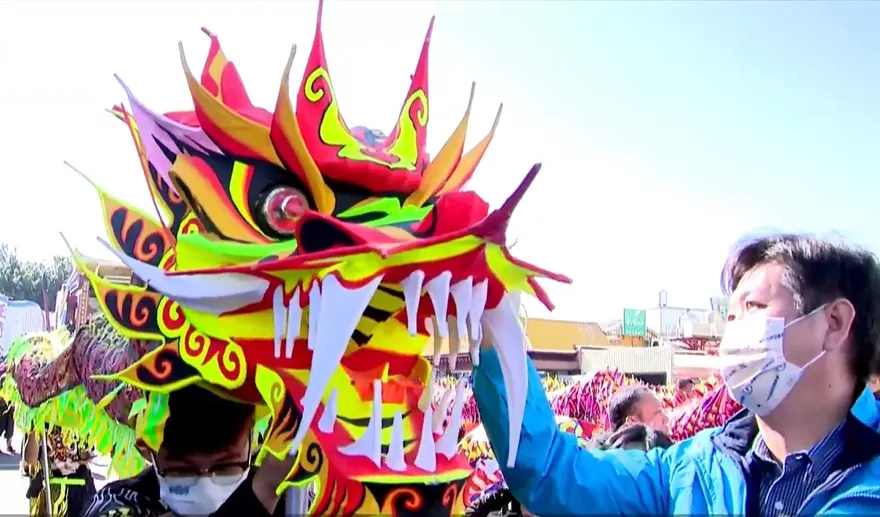 影/苗栗玉清宮前「祥龍點睛」！　2月4日𪹚龍之夜超精彩