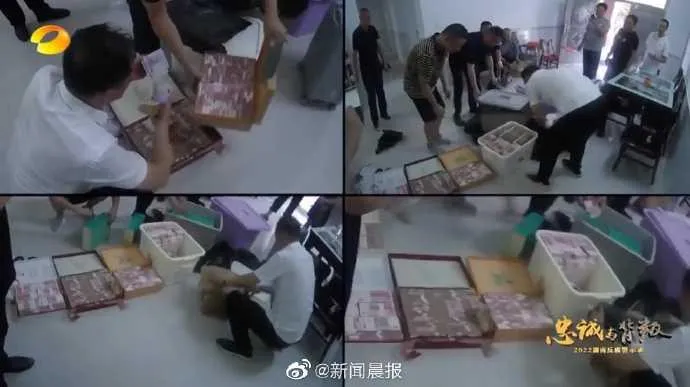 「5台點鈔機數5小時」！陸貪官家中藏5000多萬現鈔　230箱茅台一車裝不完
