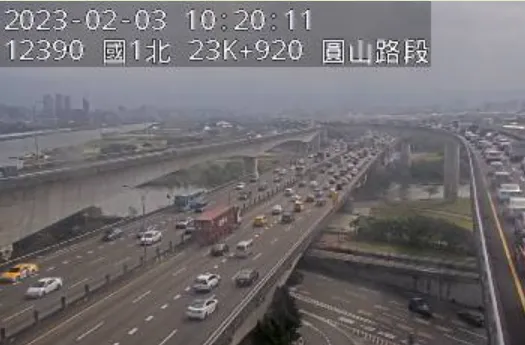 快訊/國1圓山段車禍！尖峰時刻釀「2車追撞」…占用外線道