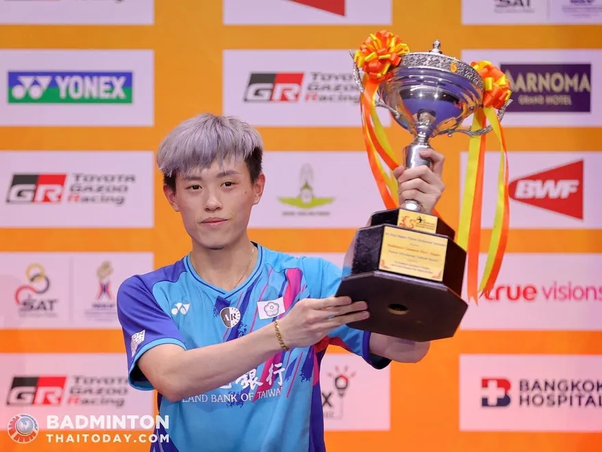 影/林俊易泰國羽賽打出「接班氣勢」目前排名只輸這兩人　親曝：奧運是下個目標！