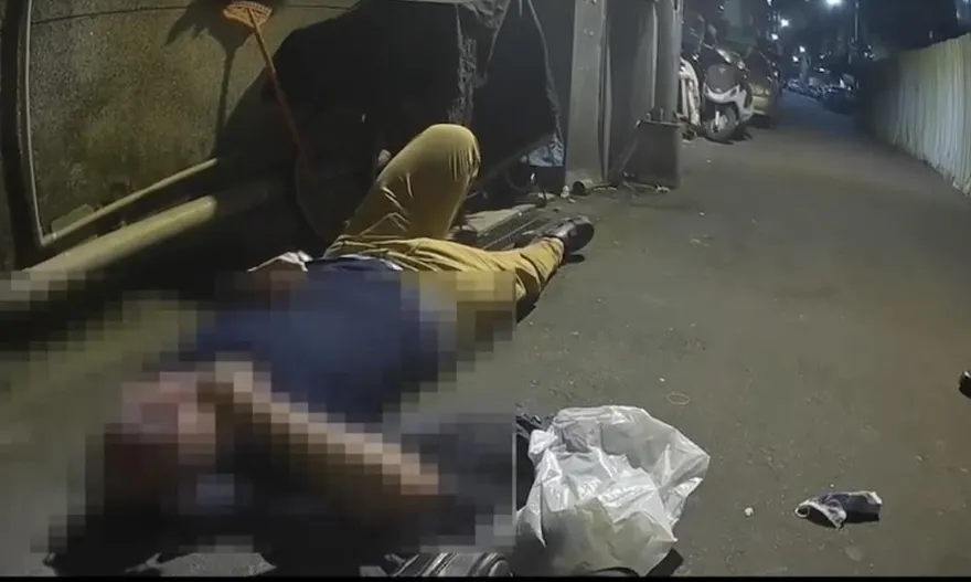 北市男傍晚馬路上伏地挺身　詭異行徑引警盤查搜出這東西