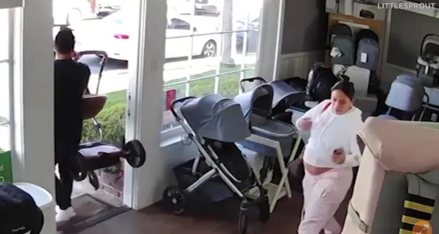 影／準孕婦挑選嬰兒車！下秒走出店家忘記「這動作」　店家氣急報警