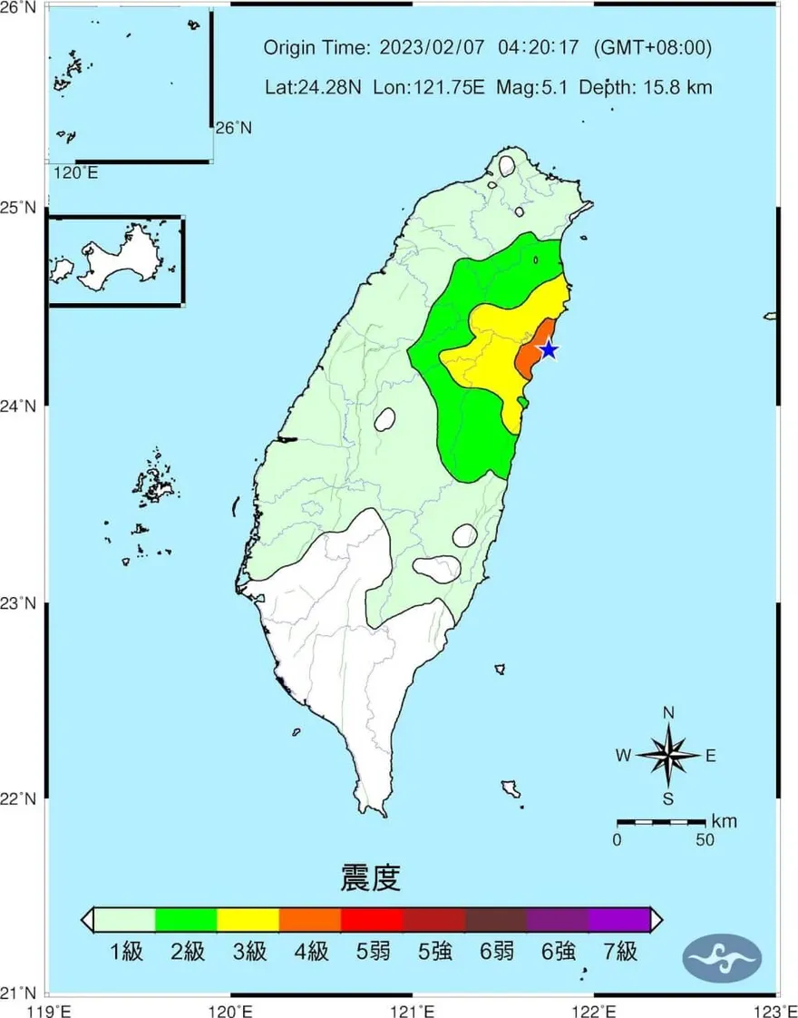 花蓮近海地震「後續」！氣象局曝餘震預測…