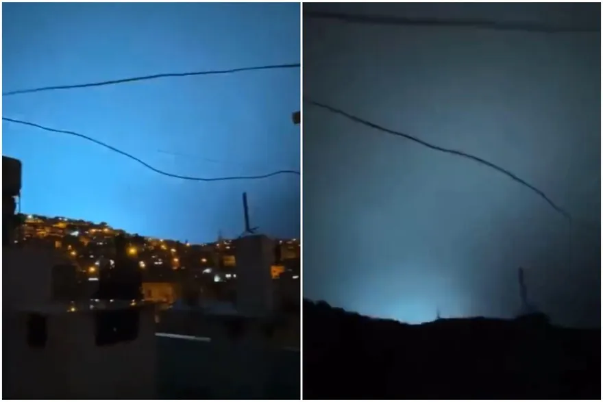 影/土國強震天有異象！神秘藍光閃現、鳥群狂飛　強烈末日感畫面令人不安