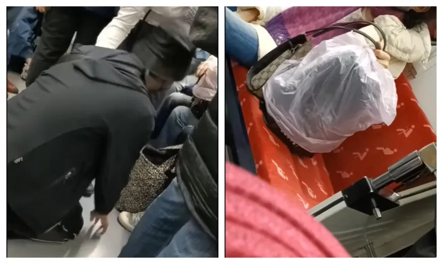 影/老婆婆逼讓座國罵連噴！高中生「崩潰下跪」求她惦惦：別再講了　全車反應曝
