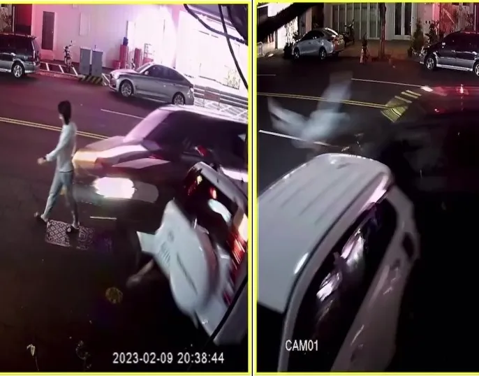 快訊/台中晚間嚴重車禍！轎車衝進麵店…1路人慘遭撞飛