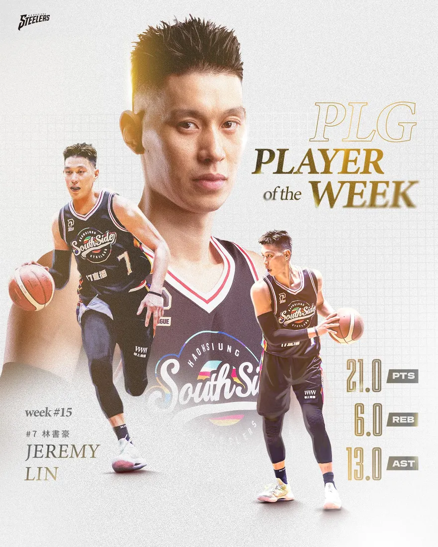 快訊/神複製11年前「林來瘋」劇本　林書豪首秀太威獲選PLG單週MVP