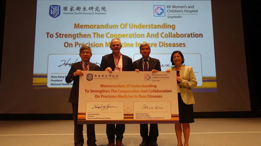精準醫療正夯　國衛院與星國婦幼醫院簽訂跨國合作協議
