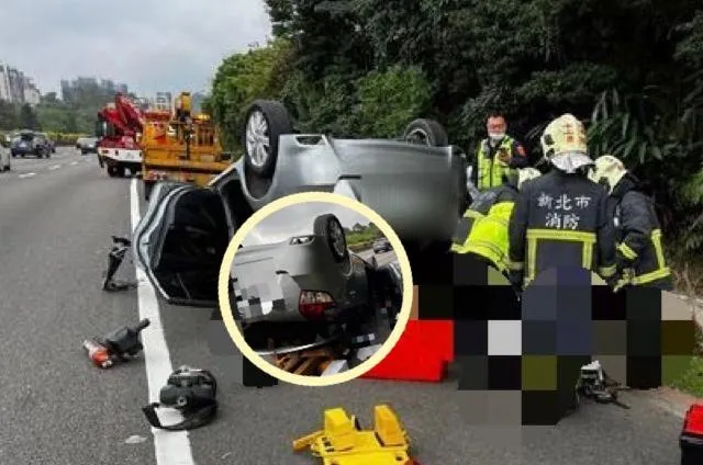 快訊/他在國道3號北上路段開車自撞！「左手變形受困車內」緊急送醫
