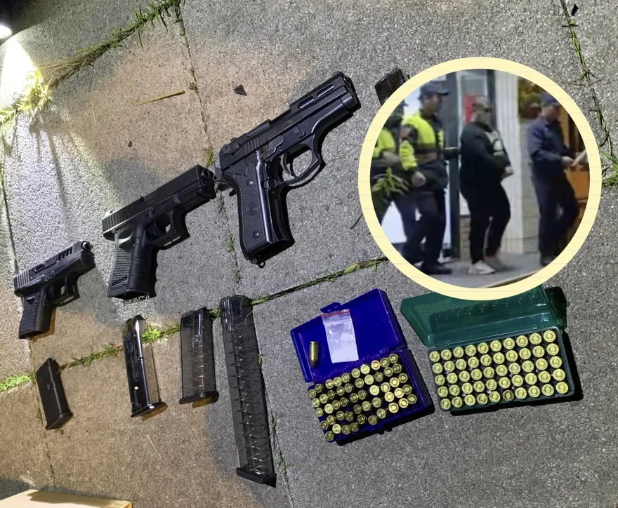 味道太濃了啦！男恍神開車自撞慘趴路邊　阿sir上前關心竟發現槍與毒