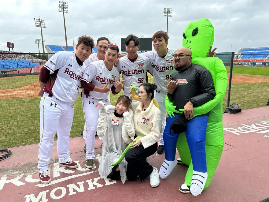 大胃王千千跨海合作日本萌妹！大戰5名樂天球員「吃到狂發抖」