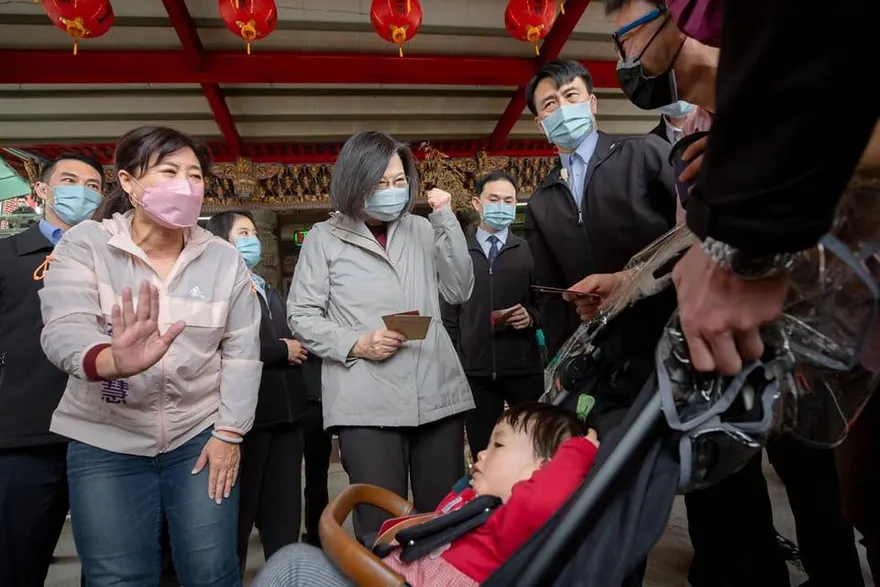 蔡英文南投輔選蔡培慧　預告發6000元時間