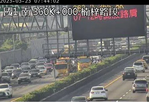 快訊/3車失控追撞…國1北上連環車禍！上班時間「回堵3km」塞爆
