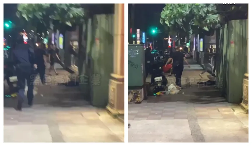 覺得你很跩！蘆洲男走出KTV「摑他一巴」釀大亂鬥　條子來他們還停不下來