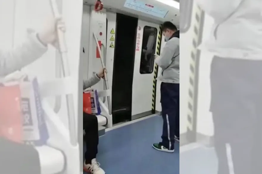 影/大連地鐵開通不足半個月傳車門故障　列車高速行駛時自動打開嚇壞乘客