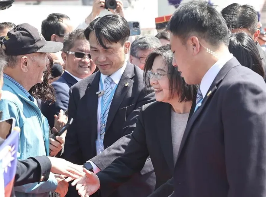 訪瓜地馬拉與僑界茶敘　蔡英文：台灣持續走向世界成民主燈塔