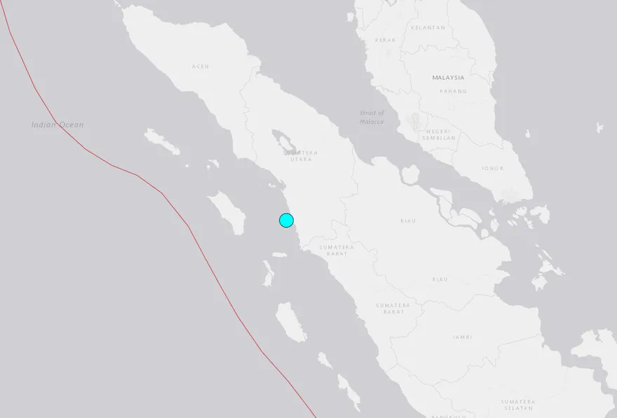 印尼蘇門答臘島近海規模6.1地震所幸未有傷亡　當局警告注意餘震