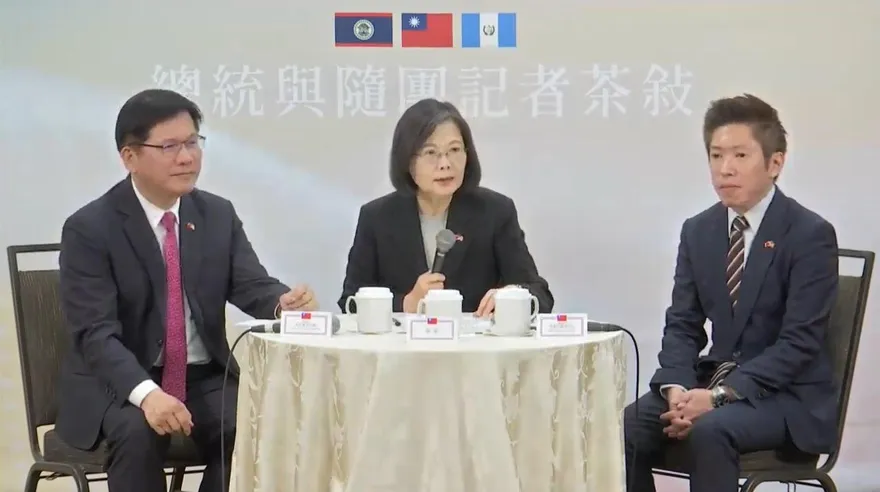 蔡英文自評與美對談有助兩岸區域穩定　籲大陸不用過度反應