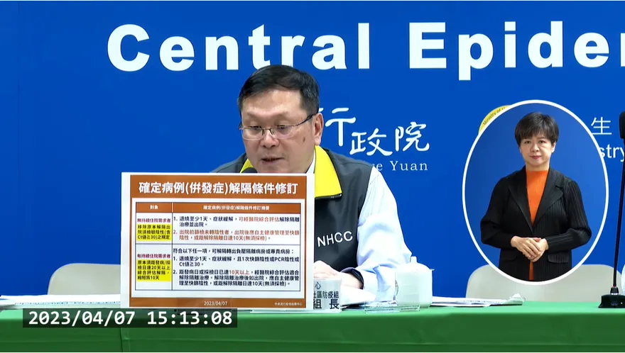 新冠解隔治療條件放寬！指揮中心：出院返家不需陰性
