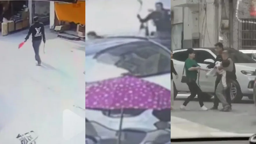 影/「鐮刀怪客」廣東街頭無差別砍人　行兇後搶車逃逸受害者含3童