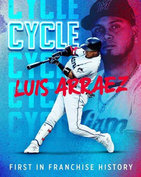 影/隊史第一人！馬林魚超級強打阿拉耶茲完全打擊　終結球隊難堪紀錄