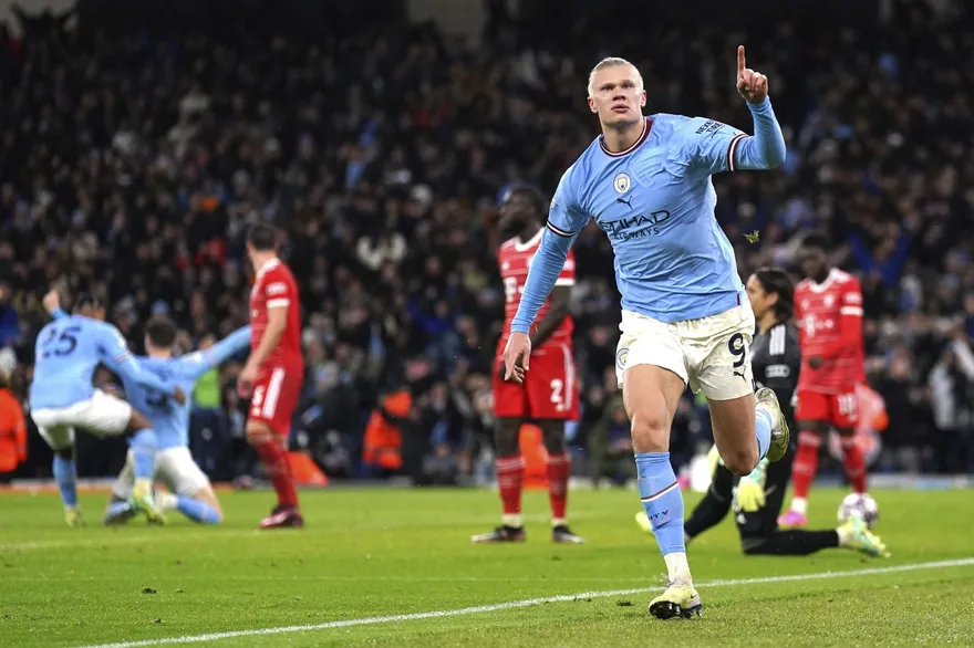 足球野獸！哈蘭德歐冠8強賽又進球　本季爆砍45球創神蹟　預約包攬三大金靴