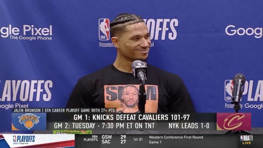 影/就是你帶賽！談隊友布朗森陷犯規麻煩　尼克小將：我身上這件T恤害的「燒掉它」