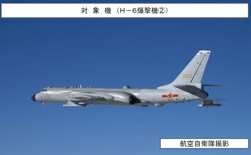 日本戰機緊急升空！2架大陸轟炸機飛經沖繩周邊
