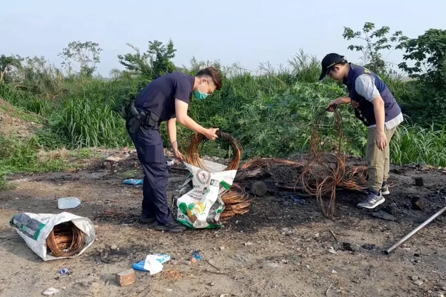 影/大甲媽遶境警力吃緊！2嫌「晝伏夜出」偷竊電纜線買毒被逮