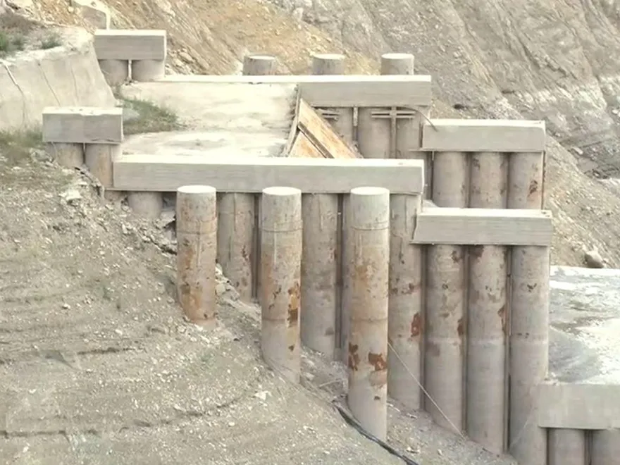 影/曾文水庫底下「古希臘神廟」露出！　竟是全球首創建築「防淤」工法