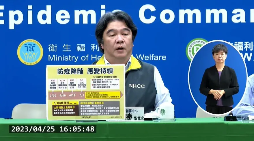 快訊/自5/1日起防疫降階！「指揮中心走入歷史」將同日解編　由衛福部主政繼續