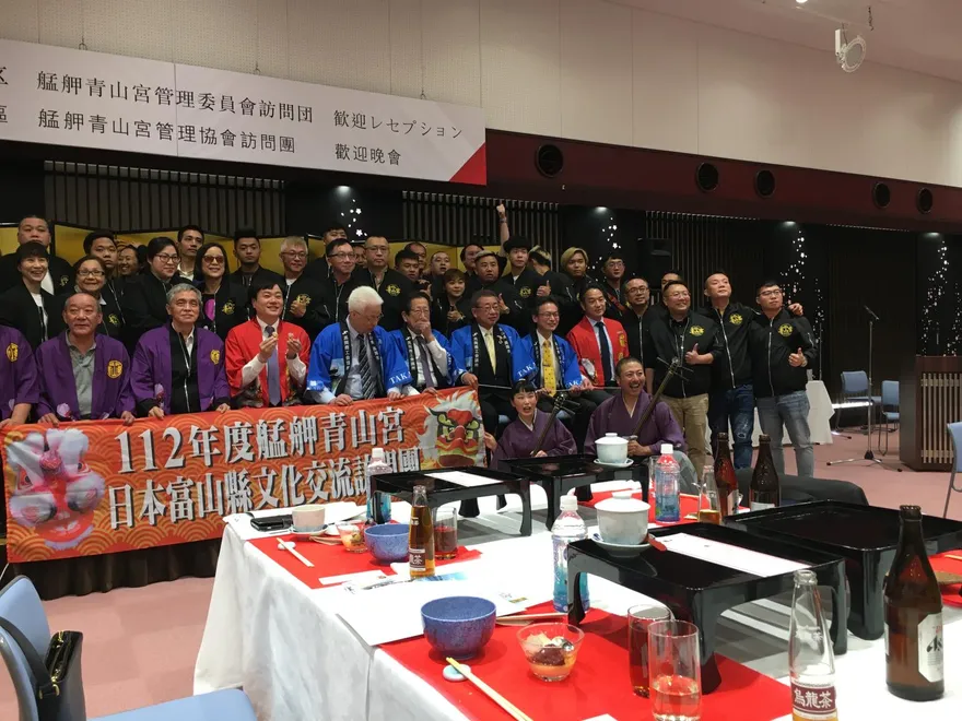 艋舺青山宮赴日進行文化交流　高岡市長率眾熱烈接駕