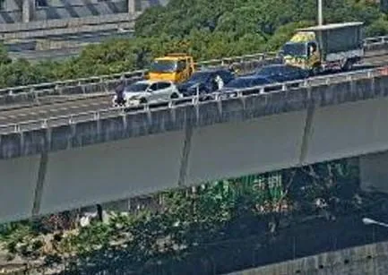 快訊/國1林口交流道「4車追撞」！現場畫面曝光