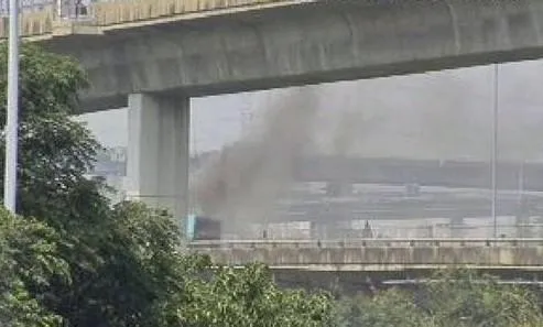 快訊/國1北上彰化系統「驚傳火燒車」！傷亡情況不明