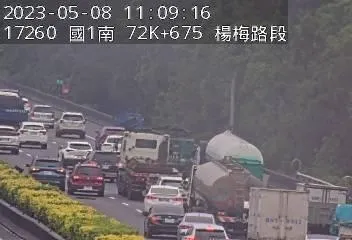 快訊/國1北上楊梅路段驚傳4車追撞　後方車流紫爆回堵約5公里