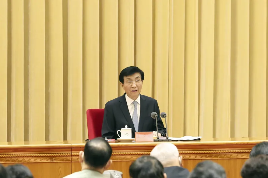 王滬寧出席大陸年度對台工作會議　堅持九二共識、促恢復兩岸交流