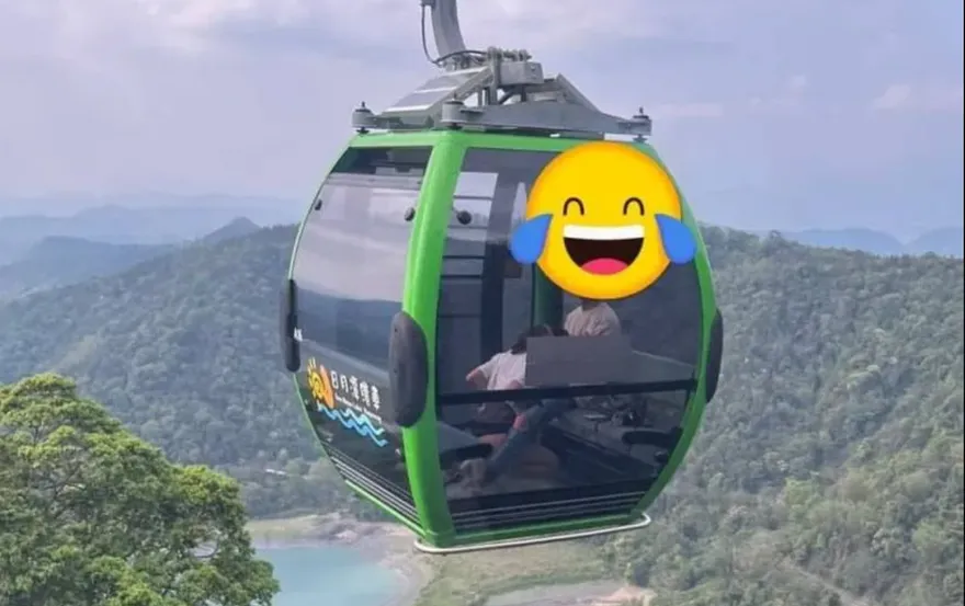 日月潭坐纜車驚見女子「吹直笛」！　網友讚嘆：風景真漂亮