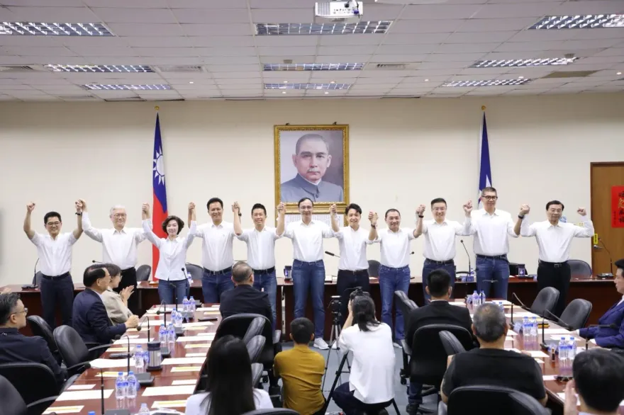 國民黨5立委參選人名單出爐　侯友宜展現團結攜手高呼勝選
