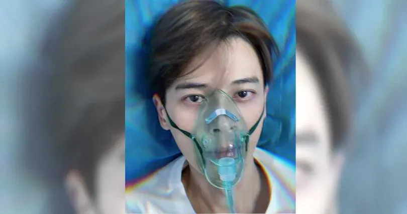 郭品超出外景爆意外急送醫！戴氧氣罩躺病床照曝…崩潰喊：會死人