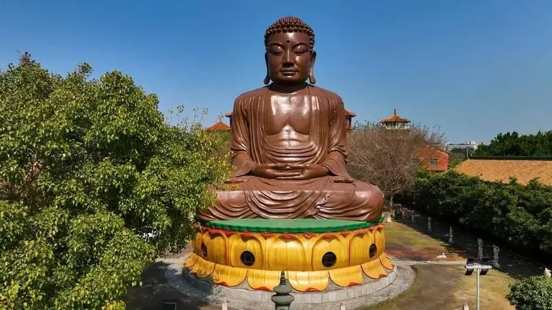 好像巧克力！彰化「八卦山大佛」修復完工　驚人畫面曝光