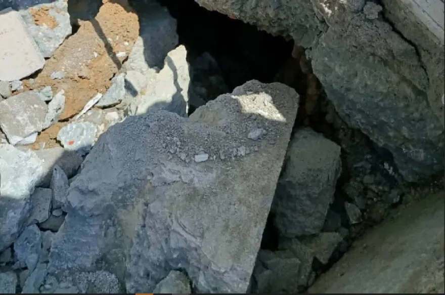 「豐采520」旁社區開挖人行道...地基突發現掏空！　建商：會補強