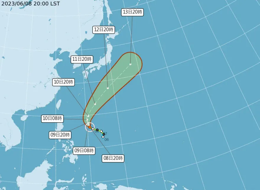 快訊/「谷超」正式升級中颱！路徑東偏　赴日旅遊民眾當心