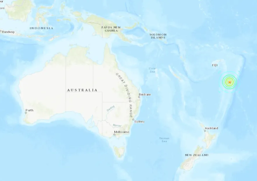 東加王國附近海域發生規模7.2強震　無海嘯風險